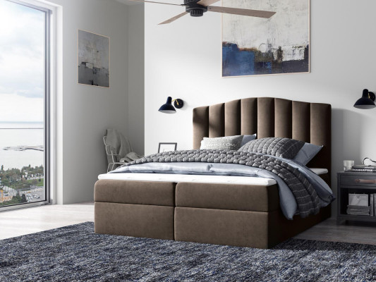 Conception de chambre à coucher Double Hôtel Luxe Lit sommier lit sur sommier 180x200 nouveau